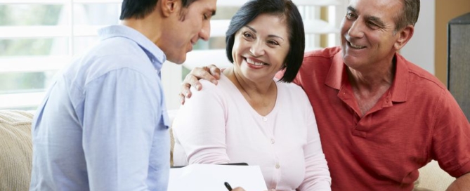 senior couple talk medicare planning