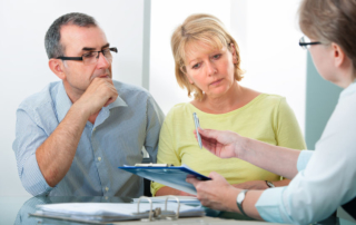 mature couple getting financial advice
