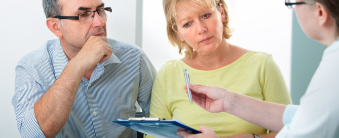 mature couple getting financial advice