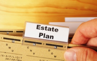 Estate plan tab on file folder