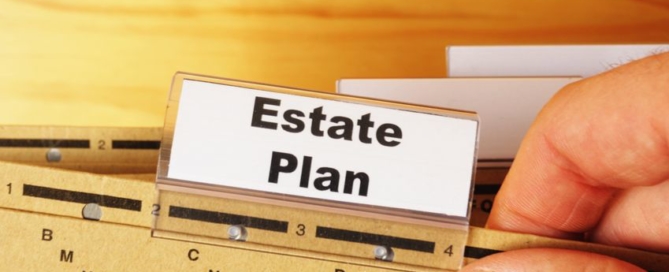 Estate plan tab on file folder