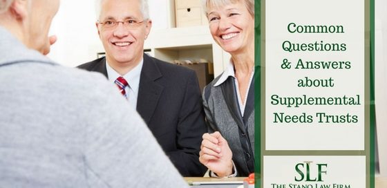 Supplemental needs trusts